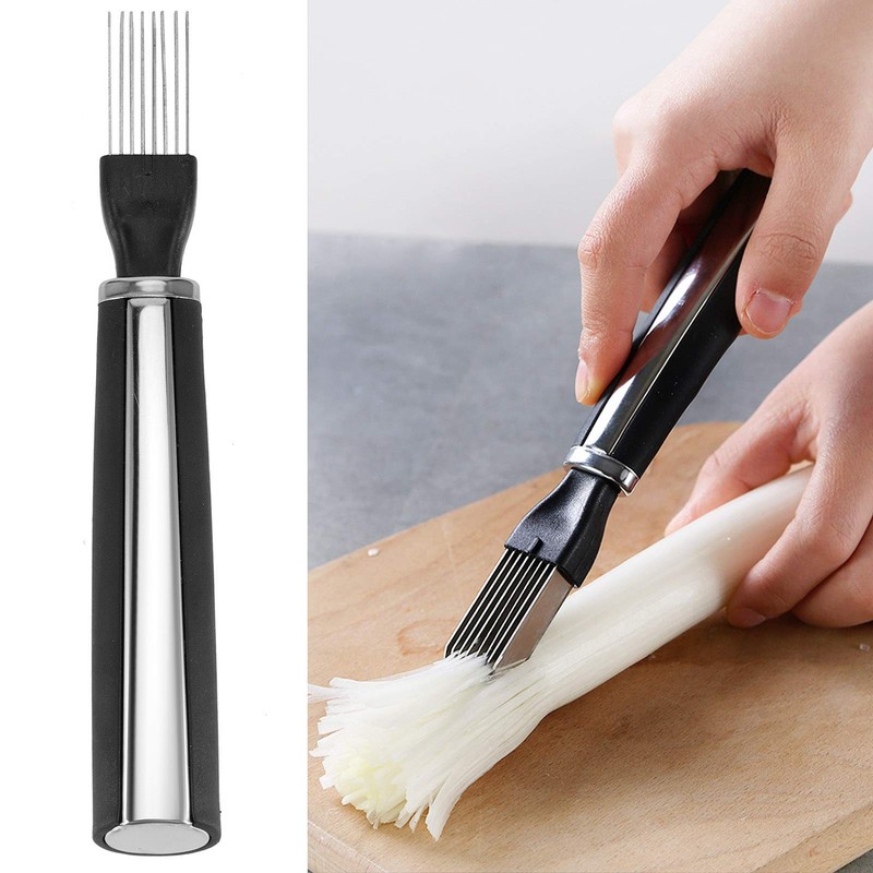 Stainless Steel Scallion Slicer, 19.5 x 3 cm, Spring Onion