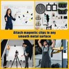 2 Pcs Heavy Duty Magnetic Clips with 1.5 Inch Mouth