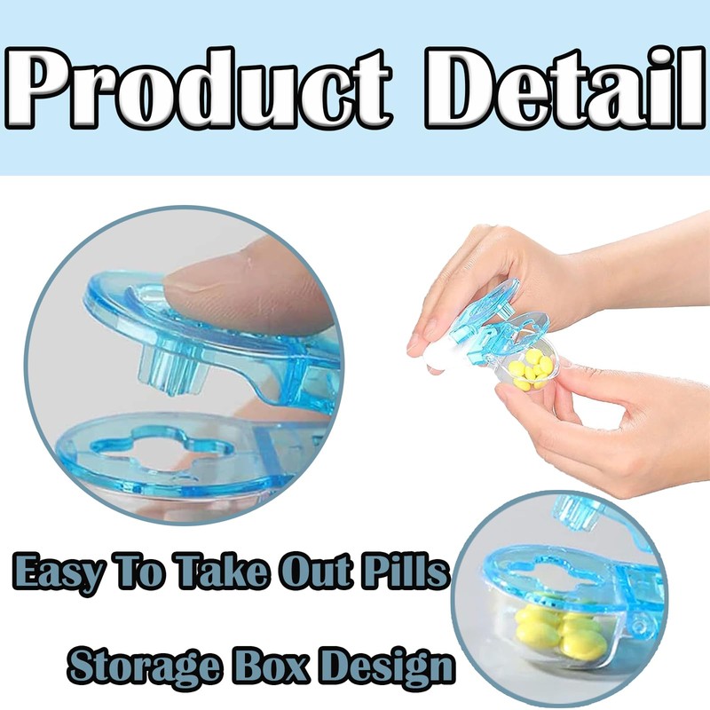 2 PCS Portable Pill Taker Portable Pill Taker Remover Pill