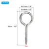 PATIKIL 10pcs M4x50mm Eye Screw 304 Stainless Steel Eye Screw