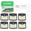 CLAONER Solar Lights Outdoor, [128 LED/6 Packs] Solar Motion Sensor