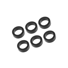 Partuto 16636-0B010 Fuel Injector Seal O-Ring for Nissan Frontier 1999-2004 / Injector Lower Insulator/Durable / 6 Pcs Black Replacement