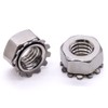 M5-0.8mm K-Lock Nuts, 304 Stainless Steel 18-8, Kep Lock Nuts