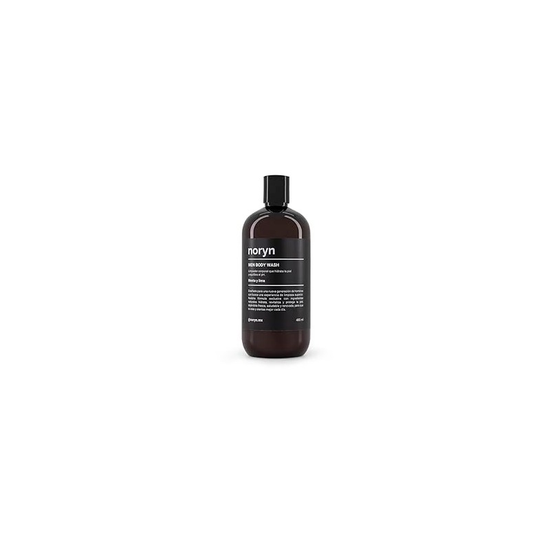 Noryn Body Wash Hombres 480 Fórmula Natural Menta Lima Limpia