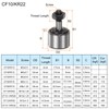 HARFINGTON 8pcs CF22 Cam Follower KR22 Needle Roller Bearing M10x1.25mm