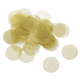 sourcing map Pipe Screen Brass Screens, 13/16 Inch(20mm) Diameter for Pipe Filter, Pack of 80