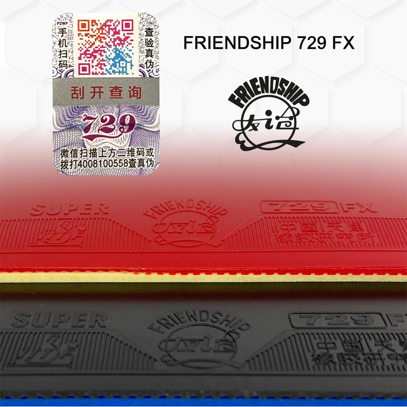 Schütt Tischtennis Friendship Super 729 FX (1.5 mm - Black)