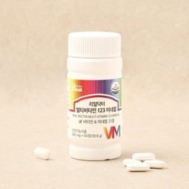 Real Doctor Multivitamin 123 Mineral 980mg 60 Tablets (2-Month Supply) (N4) / 리얼닥터 멀티비타민 123 미네랄 980mg60정 (2개월분) (N4)