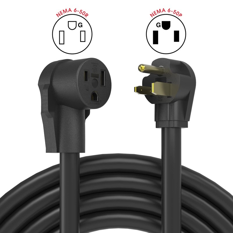 YESWELDER 20ft 15Amp 12AWG Welder Extension Cord,250 Volt Welding Cord,Nema