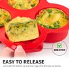 Puyeipt 2 Pack Air Fryer Egg Bite Molds, 4-Cup Mini