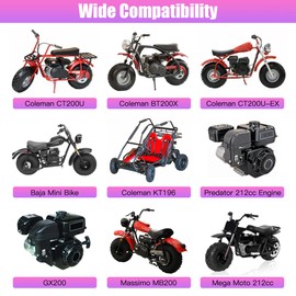 CILOYU Racing PWK 28mm Carburetor Carb Kit for Predator 212 224 196cc Coleman CT200U-EX CT200U BT200X Mini Bike Baja Warrior MB200 KT196 GX160 6.5hp Engine High Performance Powersports Parts