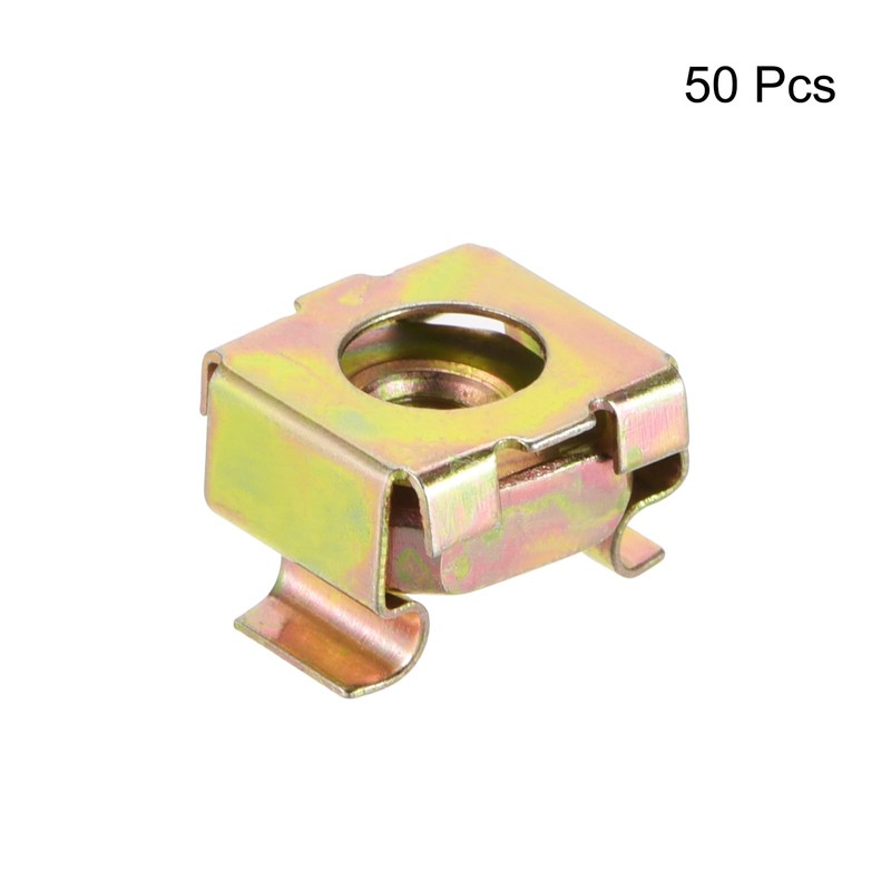 sourcing map M4 Cage Nuts for Server Rack Cabinet, Carbon