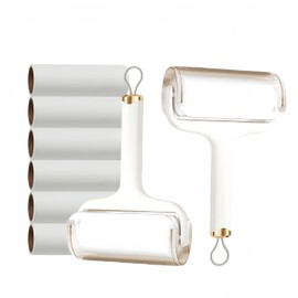 PetFizz Lint Roller & Refill Sets, 2 Lint Rollers + 6 Replacements 480 Sheets, Sticky Lint Roller for Clothes, Pet Hair Remover for Cat, Dog, Dust and Hair on Carpets, Sofas, Cars