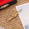 Atyhao Gold Plated Clarinet Brooch Miniature Instrument Musical Instrument Brooch