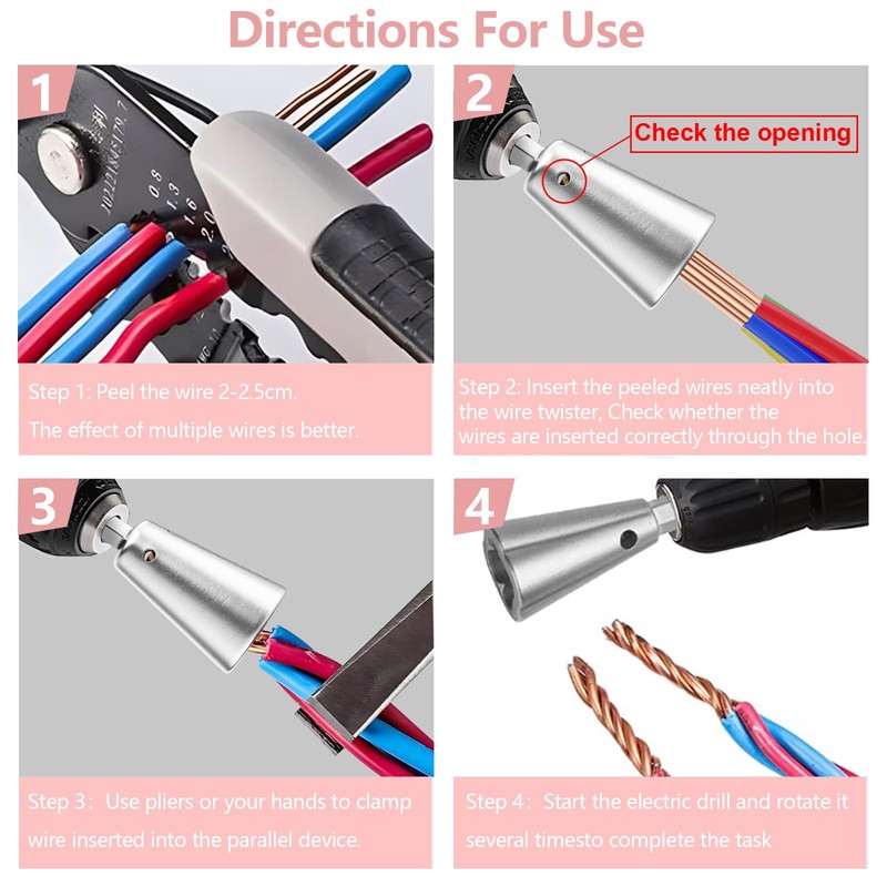 Upgrades Wire Twister Tool for Drill,Wire Nut Twister,Wire Connector Driver,Wire