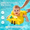 Non-Inflatable Baby Swim Trainer with Adjustable Dual Buckle – Giraffe