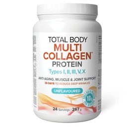 Natural Factors Natural Factors Total Body Multi Collagen Protein, 267g, Unflavoured, 10g of Hydrolyzed Collagen per scoop, Combines 5 types of Collagen, Supports the Formation of Collagen and Connective Tissue for Joint & Skin Health, Keto & Paleo Friendly