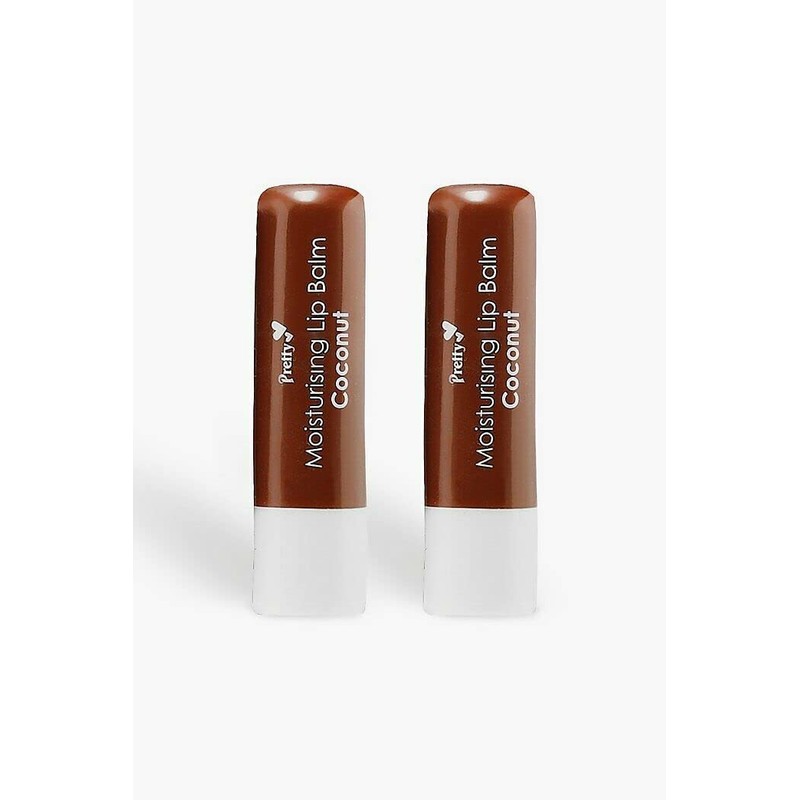 2 x Coconut Moisturising Lip Balm Tubes by Pretty -