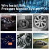 Tire Pressure Sensor,USB Tire Pressure Monitor System TPMS Internal Sensors