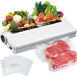 Selladora al Vacio Profesional EMAGIE para Alimentos con Pantalla LED y 60 KPa de Succión