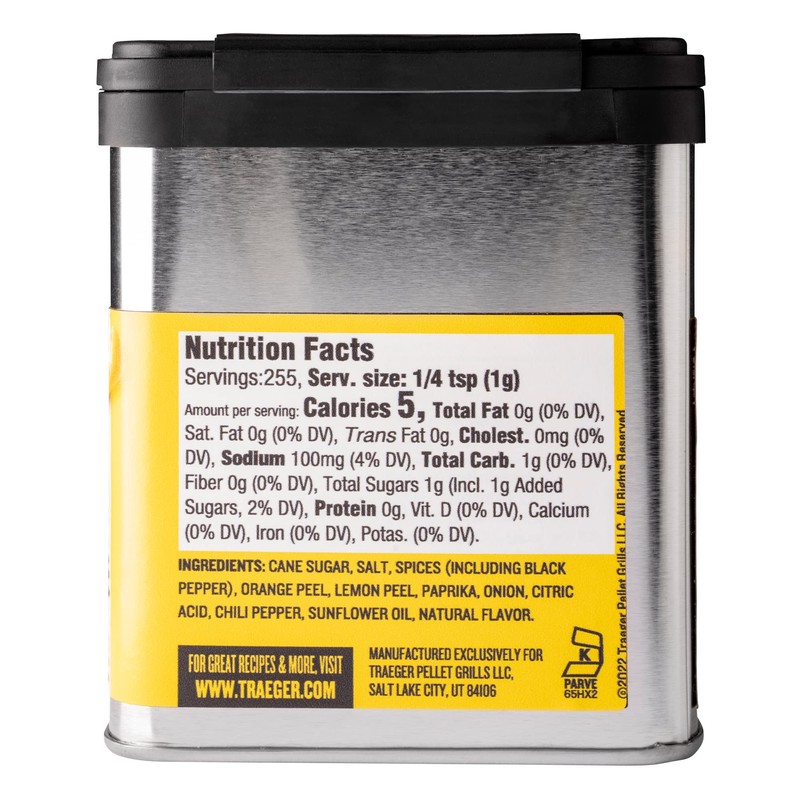Traeger Pellet Grills SPC170 Chicken Rub with Citrus and Black