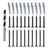 FIREFLYWEB Screw Door Security Hardware Reinforcement Jamb Repair Kit -