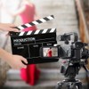 30x25CM Acrylic Clapperboard Director Professional Movie Film Action Clap Photography
