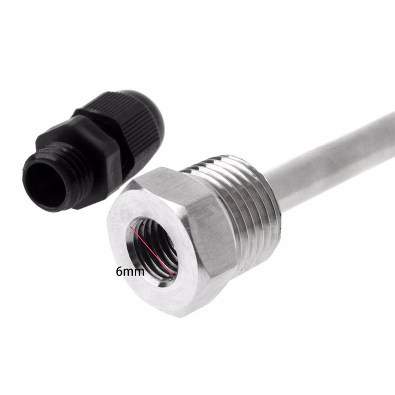 2 x 50 mm immersion sleeve G1/2 inch thread for