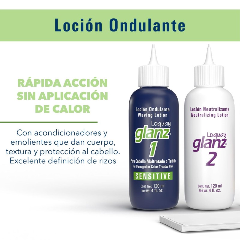 Ondulante Permanente Cabello Teñido Glanz Sensitive Loquay