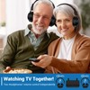 ROSIDA Dual Wireless Headphones for TV Watching with Transmitter, Headset