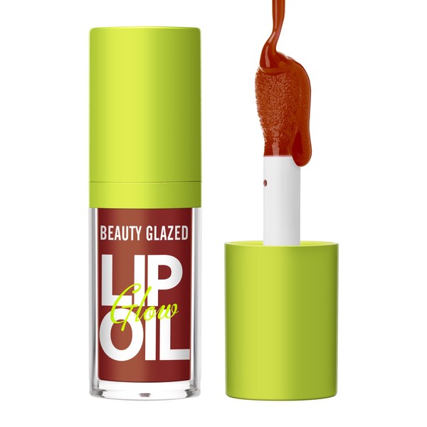 Beauty Glazed Big Brush Head Lip Oil, Ultra-Hydrating & Nourishing,