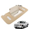waltyotur Beige Sun Visor Passenger Side RH Lighted Mirror Replacement