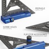 SUNLFPROD Mini Square Woodworking Tool with Flip-Stop 90 Degree Small
