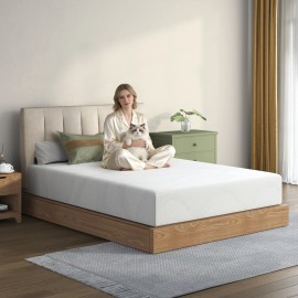 Twin Size Memory Foam Mattress 6 Inch with Cooling Green Tea Gel CertiPUR-US Certified Whitecolor: White, size: 75.00 * 38.00 *6.00 Product weight (pounds): 21.00