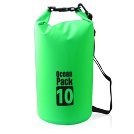 Bear Outdoor Dry Sack/Waterproof Bag for Boating, Kayaking, Hiking, Snowboarding, Camping, Rafting, Fishing and Backpacking (Green, 10L)
