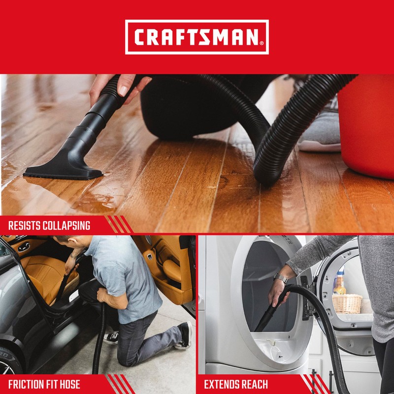 CRAFTSMAN CMXZVBE38762 1-1/4 in. x 6 ft. Friction Fit Wet