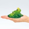Crystal Puzzle, 3D Frog Couple, Green, Transparent Design, 43 Pieces,