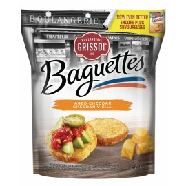 Grissol Baguettes 6 Bags of Grissol Baguettes Aged Cheddar Crackers 120g Each -Free Shipping