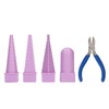 4Pcs Jewelry Mandrel Round Oval Triangle Square Jewellery Making Tool