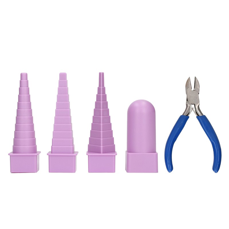 4Pcs Jewelry Mandrel Round Oval Triangle Square Jewellery Making Tool