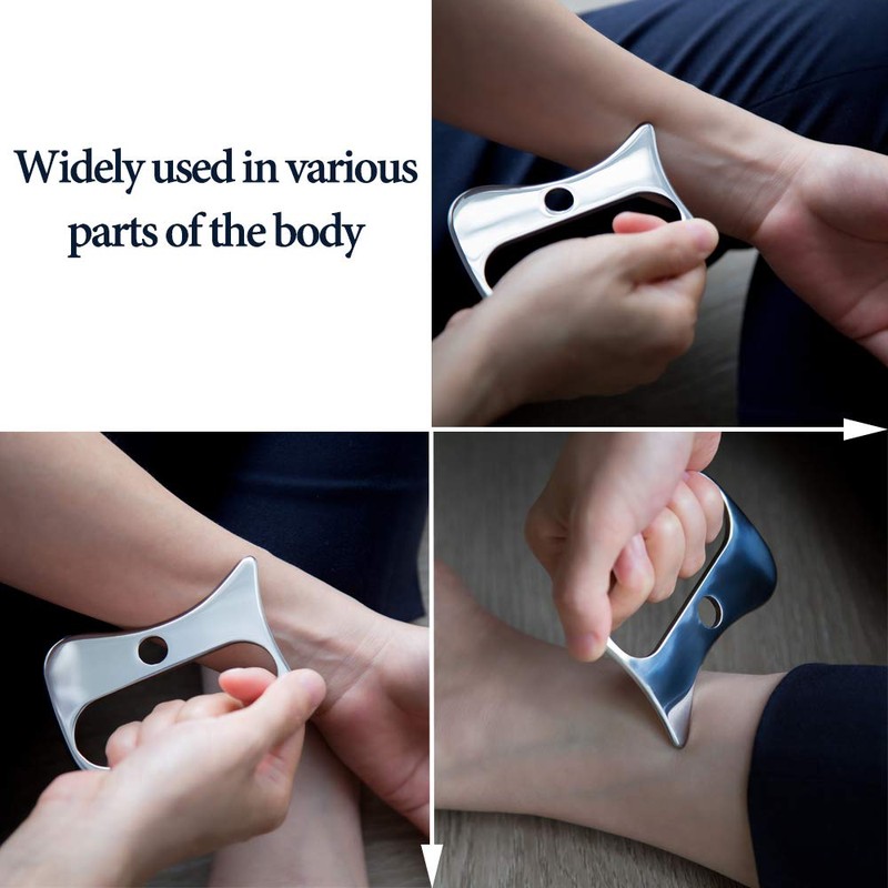 Guasha Massage Tools,Medical Grade Stainless Steel Scraping Tool for Soft