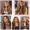 Munx Honey Blonde Highlight Wig Human Hair Ombre Body Wave