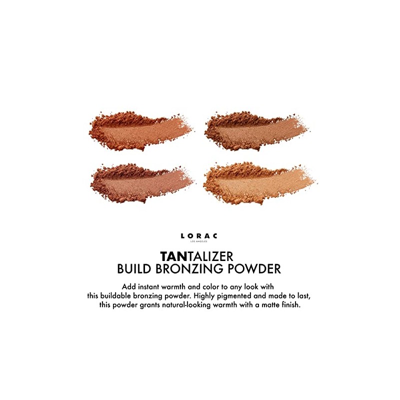 LORAC Tantalizer polvo bronceador para construir, bronceado medio, Sun Daze
