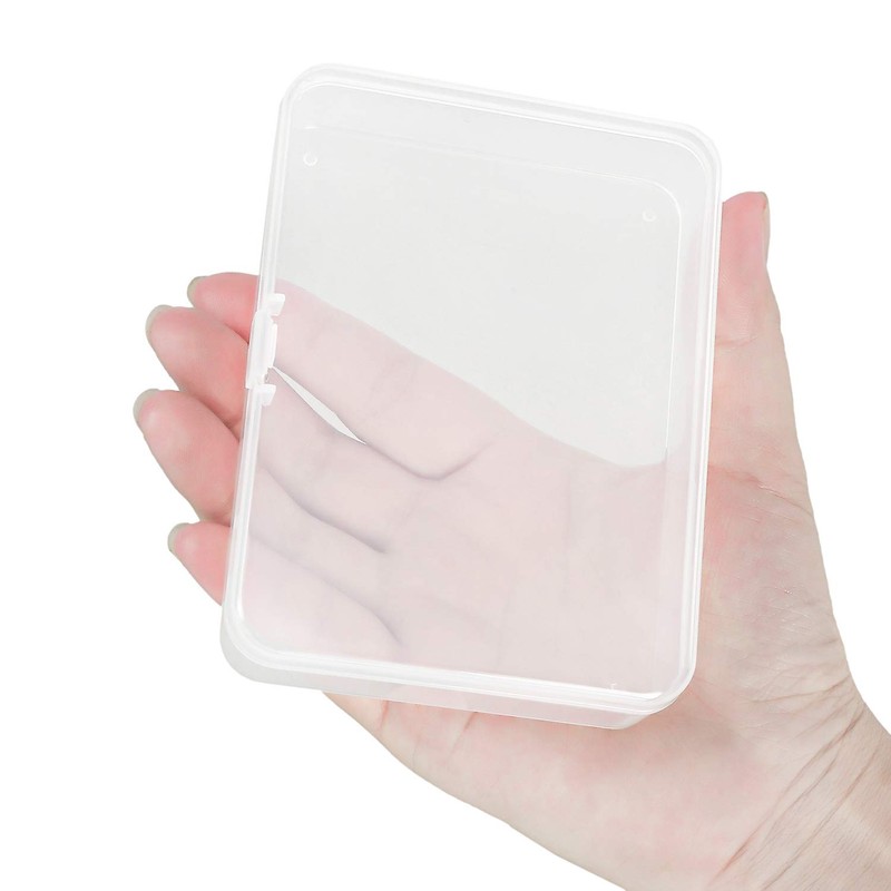 Kingrol 18 Pack Mini Clear Plastic Storage Containers with Lids,