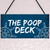 RED OCEAN Funny Nautical Theme Sign For Bathroom Toilet Loo