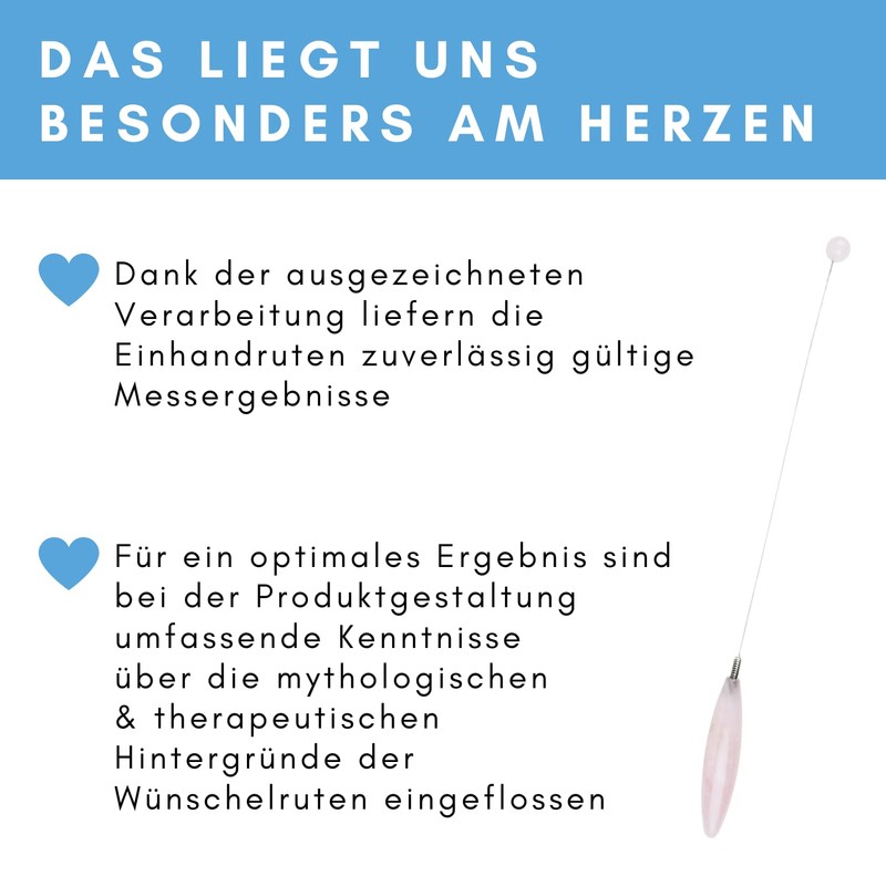 Rose Quartz Crystal One-Hand Rod - Tensor - Rod of