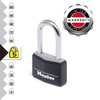 Master Lock 9140EURDBLKLF Key Padlock in Aluminium with Vinyl Cover