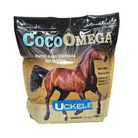 Uckele CocoOmega Granular Horse Supplement - Fatty Acid Formula for Horses - Equine Vitamin & Mineral Supplement - Non-GMO - Soy Free - 5 pound (lb)