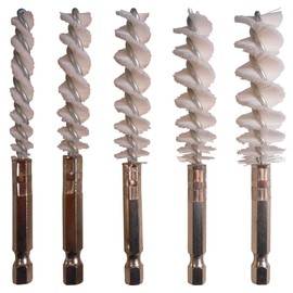 Nylon Barrel, Pipe,Hole, Internal and Thread Cleaning Brush 5 Piece Pack