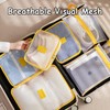 Taoluwin Packing Cubes for Travel, 7Pcs Mesh Panels Travel Luggage